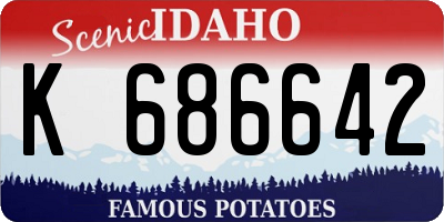 ID license plate K686642