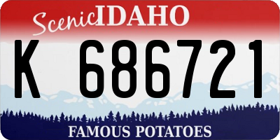 ID license plate K686721
