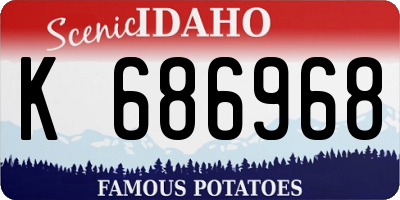 ID license plate K686968