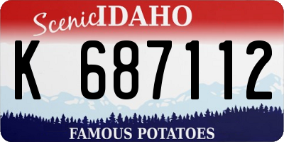 ID license plate K687112