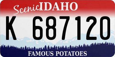 ID license plate K687120