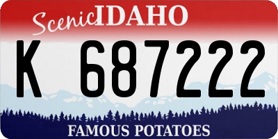 ID license plate K687222
