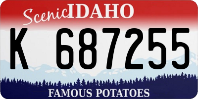 ID license plate K687255