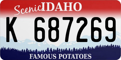 ID license plate K687269
