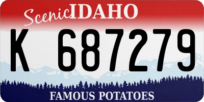 ID license plate K687279