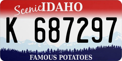 ID license plate K687297