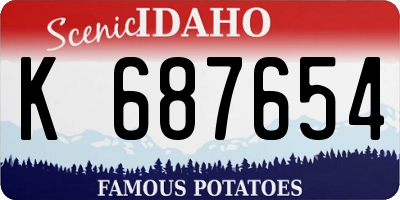 ID license plate K687654