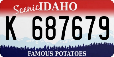 ID license plate K687679