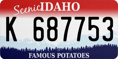 ID license plate K687753