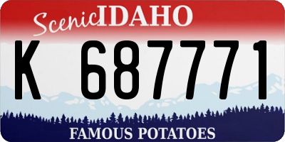 ID license plate K687771