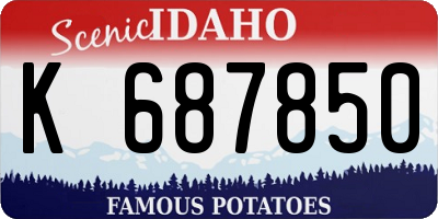ID license plate K687850