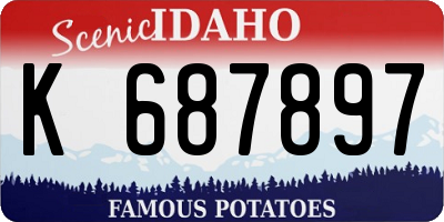 ID license plate K687897