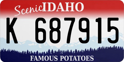 ID license plate K687915