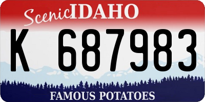 ID license plate K687983