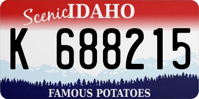 ID license plate K688215