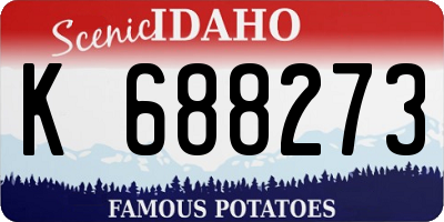 ID license plate K688273