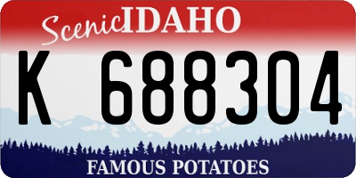 ID license plate K688304