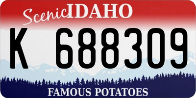 ID license plate K688309