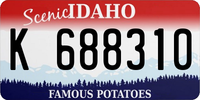 ID license plate K688310