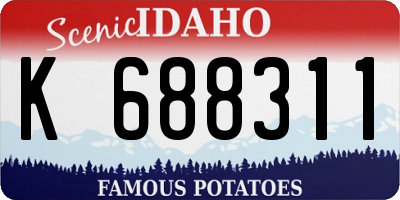 ID license plate K688311