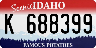 ID license plate K688399