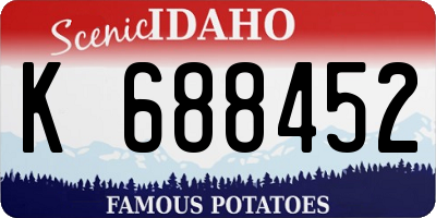 ID license plate K688452