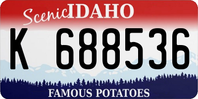 ID license plate K688536