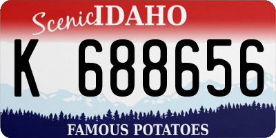 ID license plate K688656