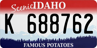 ID license plate K688762