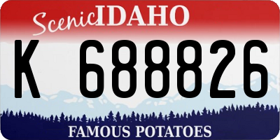 ID license plate K688826