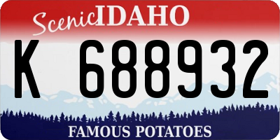 ID license plate K688932