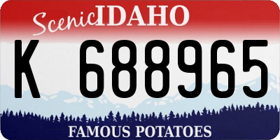 ID license plate K688965