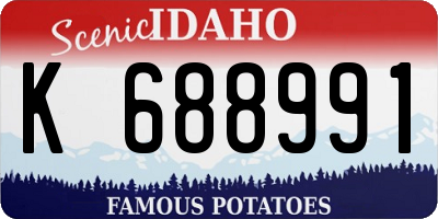 ID license plate K688991
