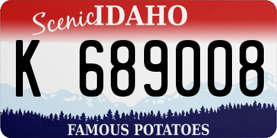 ID license plate K689008