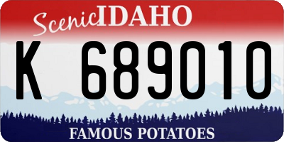 ID license plate K689010