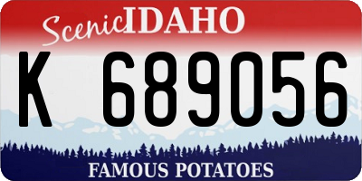ID license plate K689056