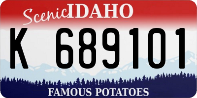 ID license plate K689101