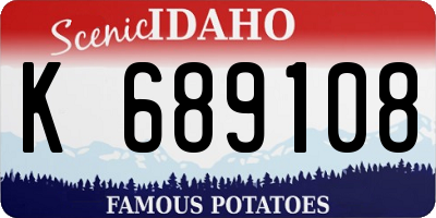 ID license plate K689108