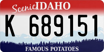 ID license plate K689151