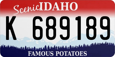 ID license plate K689189