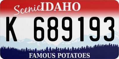 ID license plate K689193