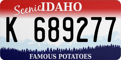 ID license plate K689277