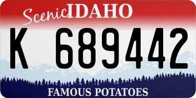 ID license plate K689442