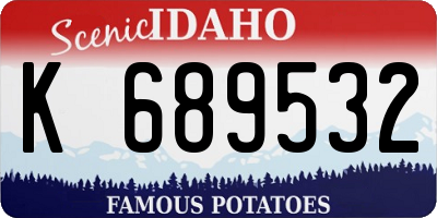 ID license plate K689532