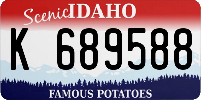 ID license plate K689588