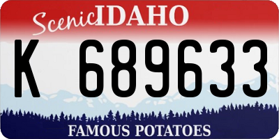 ID license plate K689633