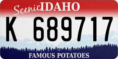 ID license plate K689717