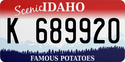 ID license plate K689920