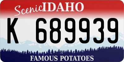 ID license plate K689939