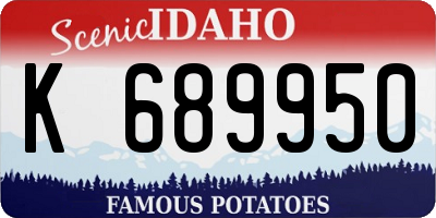 ID license plate K689950